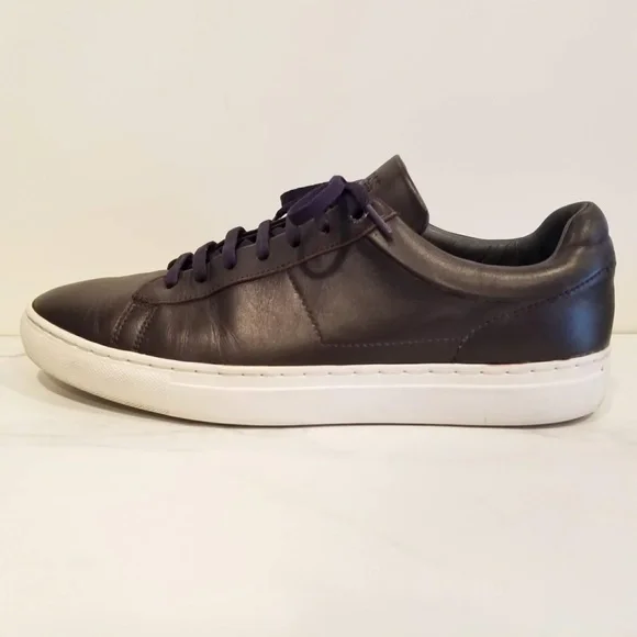 Hugo Boss Parkour Leather Fashion Sneakers Dark Brown Mens Casual Shoes Low Tops - Picture 4 of 12